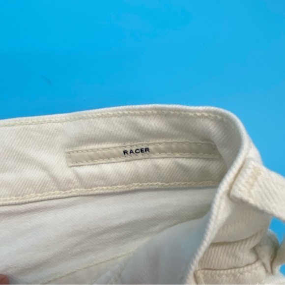 Citizens Of Humanity Distressed Racer White Jeans Size 25 - Picture 7 of 11